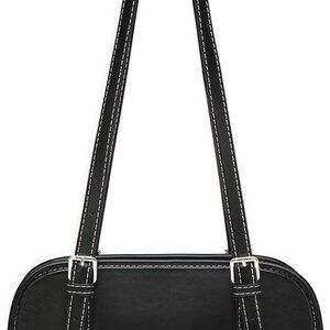 Women Vegan Leather Shoulder Bag Small Hobo Clutch Tote with Adjustable Strap